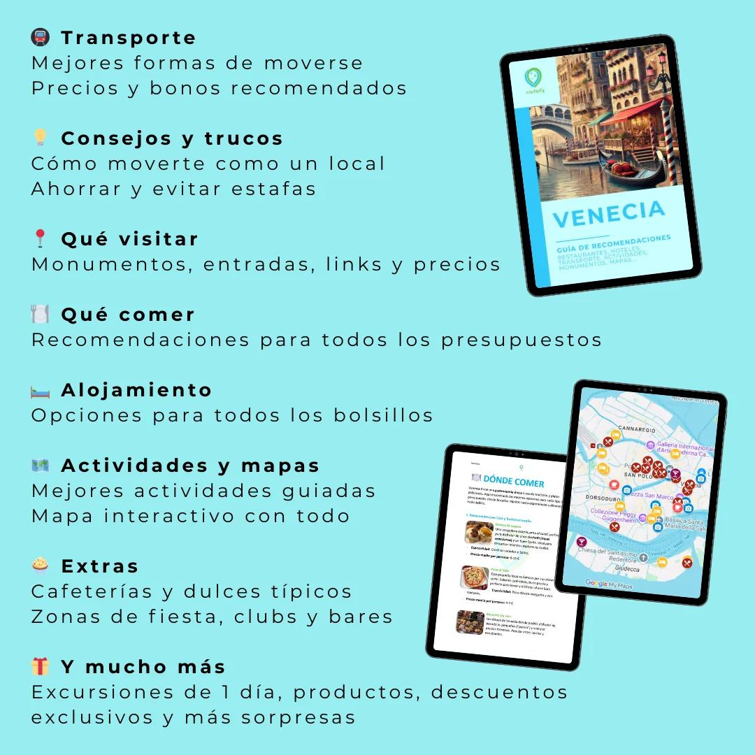 Guías de recomendaciones - VENECIA | Consejos, transportes, mapas, restaurantes, actividades, apps