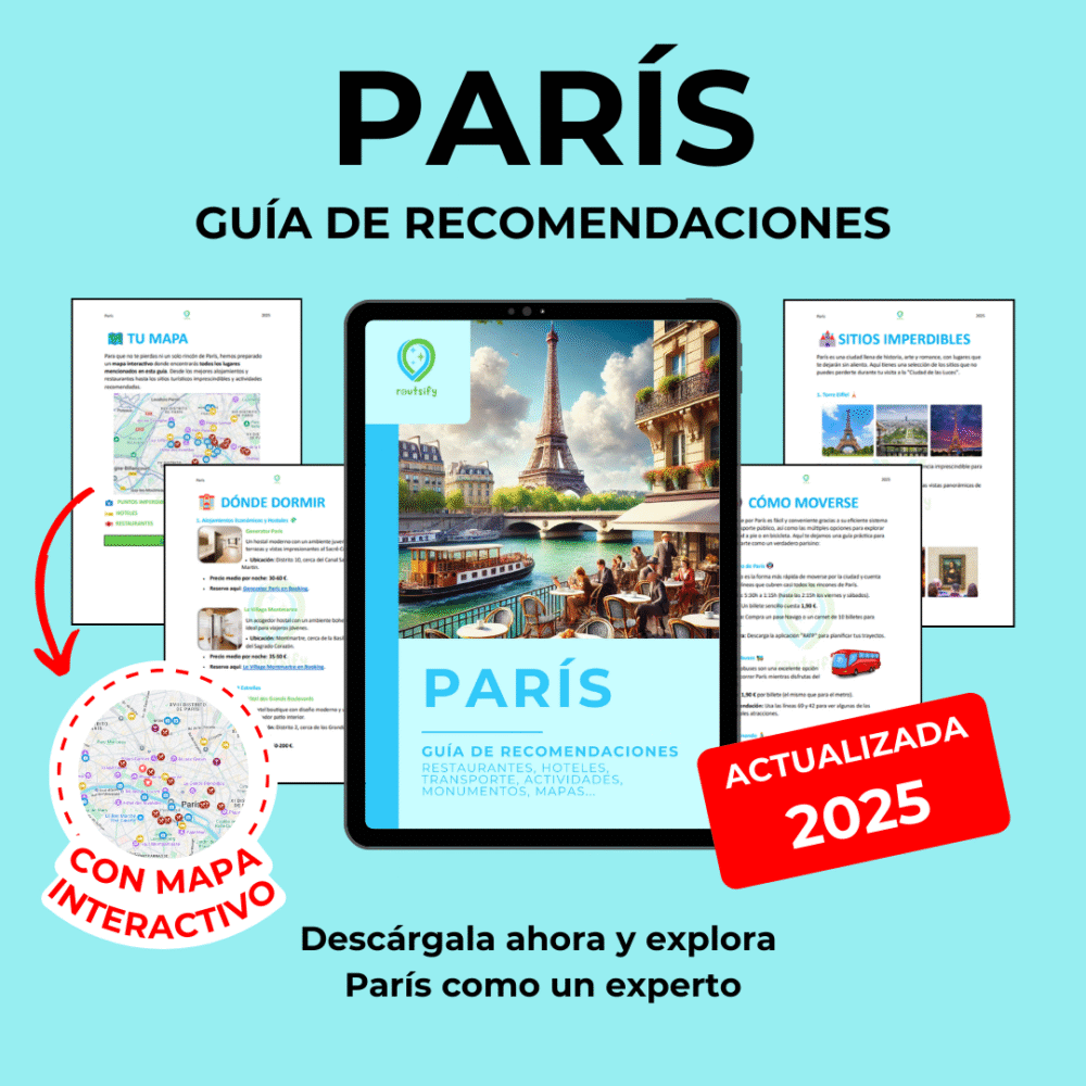 Guías de recomendaciones - PARÍS | Consejos, transportes, mapas, restaurantes, actividades, apps