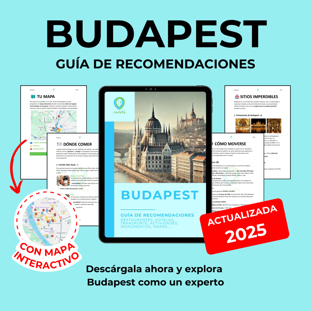 Guías de recomendaciones - BUDAPEST | Consejos, transportes, mapas, restaurantes, actividades, apps