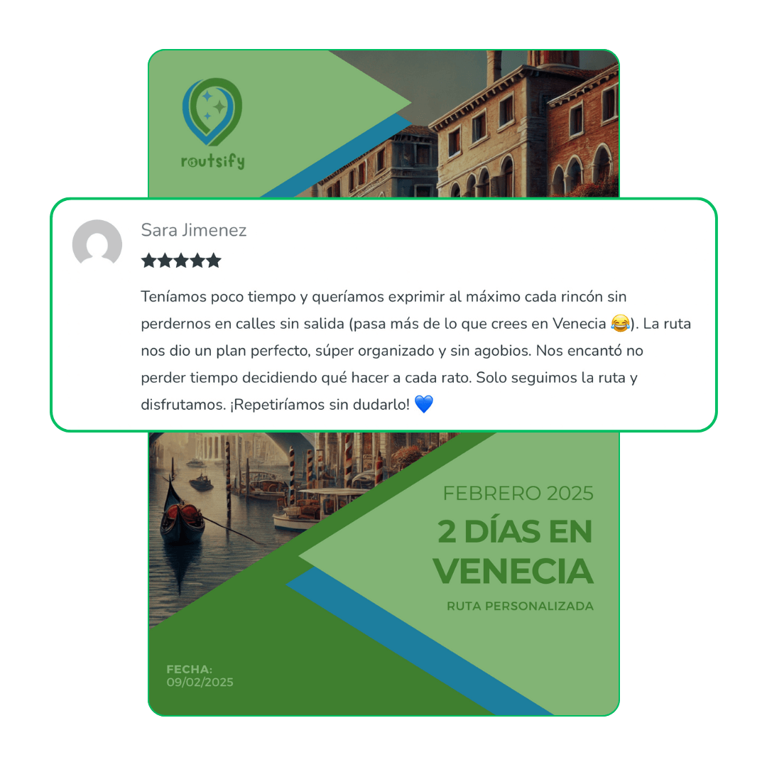 Ruta Personalizada Reseña 2 de una ruta personalizada hecha por Routsify
