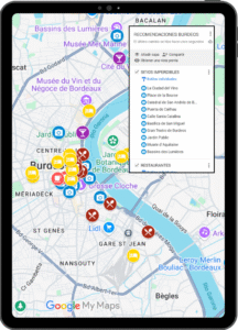 Guías de recomendaciones Mapa interactivo Burdeos
