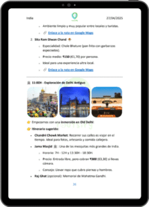 Ruta Personalizada Ejemplo de ruta personalizada día por día en Routsify
