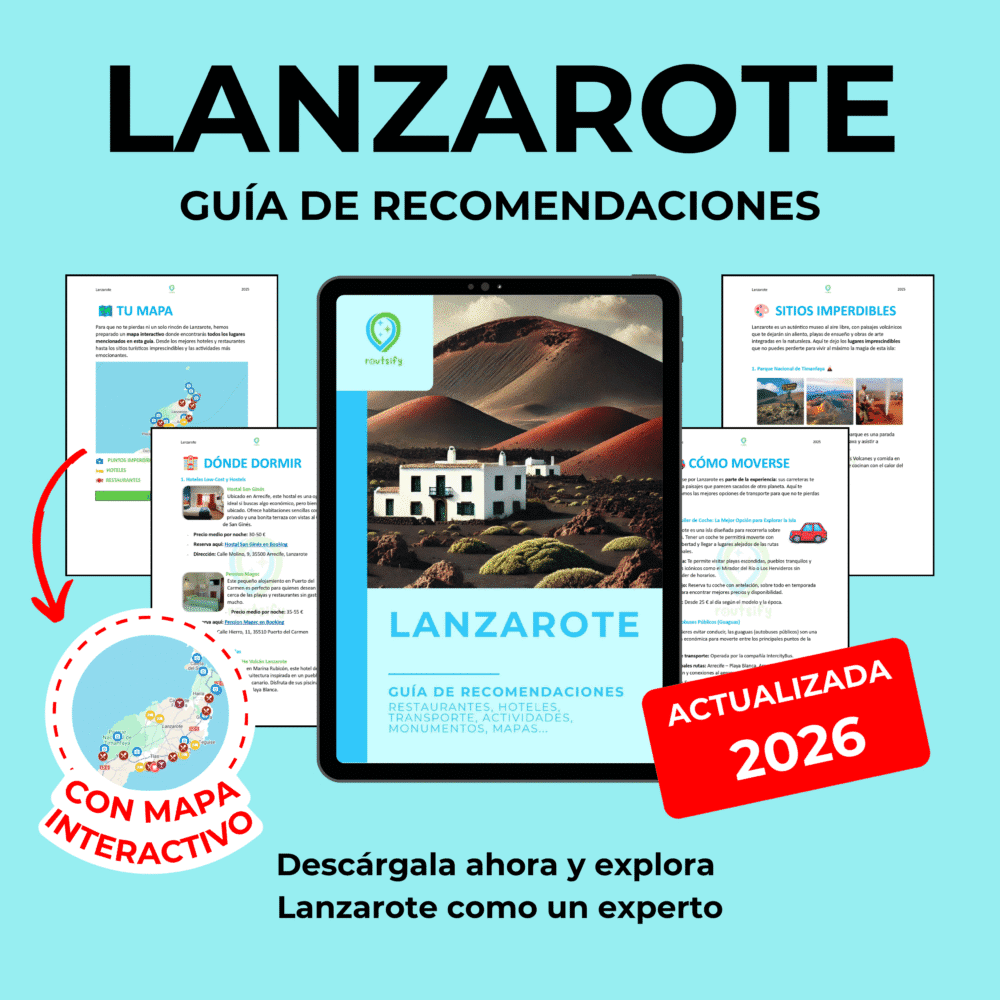 Guías de recomendaciones - LANZAROTE | Consejos, transportes, mapas, restaurantes, actividades, apps.