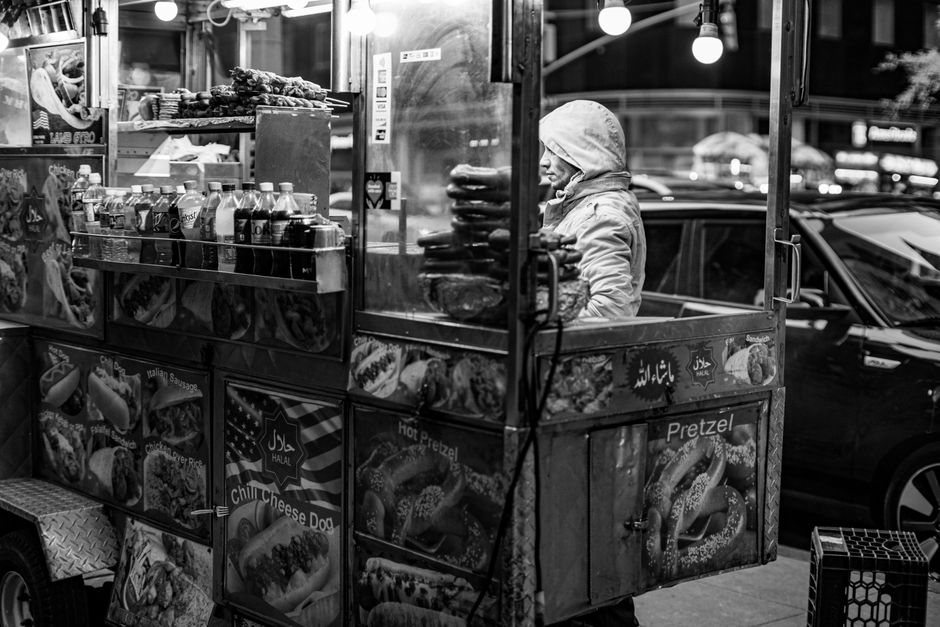 Nueva York en 5 días: ruta ideal para una primera visita Puesto de comida callejera en Nueva York